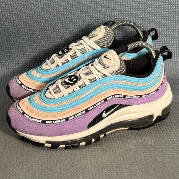 Nike Air Max 97 ‘Have a Nike Day’ Sneakers BQ9130-500 Size 6Y Size 7.5 Women’s - Picture 1 of 8